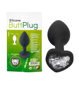 MAŁY SILIKONOWY KOREK ANALNY Z KAMYCZKIEM