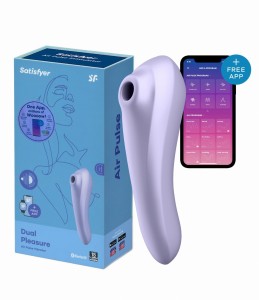 DUAL PLEASURE 2W1 WIBRATOR MASAŻER STEROWANY APKĄ