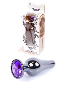 METALOWY KOREK ANALNY DARK SILVER - PURPLE
