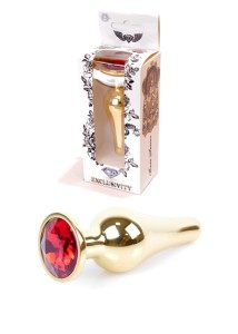 METALOWY KOREK ANALNY GOLD - RED