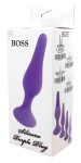 SILIKONOWY KOREK ANALNY  BOSS PURPLE LARGE