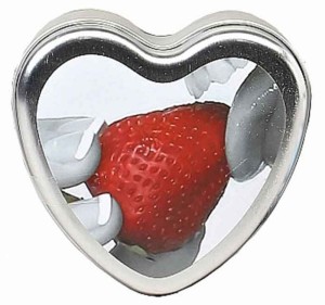 JADALNA ŚWIECA DO MASAŻU 3W1 EARTHLY BODY STRAWBERRY