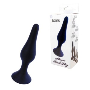 SILIKONOWY KOREK ANALNY BOSS BLACK LARGE