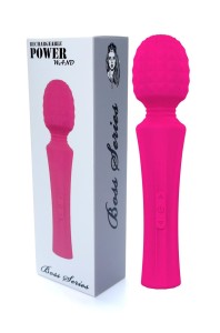 SILIKONOWY MASAŻER POWER WAND PINK 8 WIBRACJI USB
