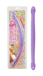 ŻELOWE PODWÓJNE WAGINALNO-ANALNE DILDO CANDY LOVER