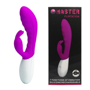 SILIKONOWY WIBRATOR MASTER FLIRTATION 7 DRGAŃ USB 