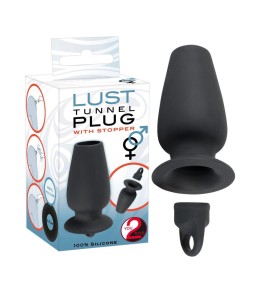 KOREK ANALNY LUST TUNNEL PLUG Z ZAMYKANYM TUNELEM 