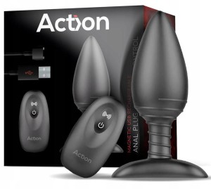 WIBRUJĄCY KOREK ANALNY ACTION ASHER MAGNETIC USB