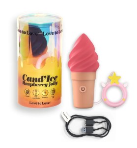 MASAŻER ŁECHTACZKI CAND'ICE RASPBERRY JOLLY  USB