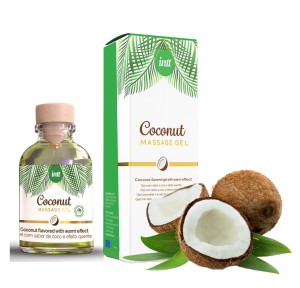 WEGAŃSKI ŻEL DO MASAŻU 2W1 INTT KOKOS 30 ML