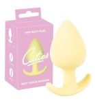 KOREK ANALNY MINI CUTIES YELLOW STOŻKOWY SILIKON