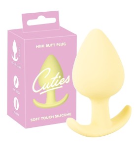 KOREK ANALNY MINI CUTIES YELLOW STOŻKOWY SILIKON