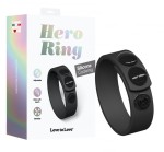 SILIKONOWY ZAPINANY RING NA PENISA HERO RING - BLACK ONYX