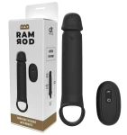 PRZEDŁUŻAJĄCA WIBRUJĄCA NAKŁADKA NA PENISA Z PILOTEM RAMROD