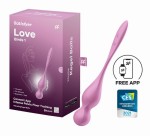 KULKI GEJSZY SATISFYER LOVE BIRDS 1 STEROWANE APLIKACJĄ