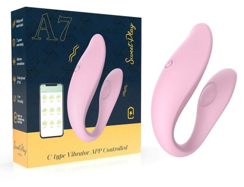 WIBRATOR TYPU C DLA PAR, STEROWANY APLIKACJĄ EROSPACE SWEET PLAY A7