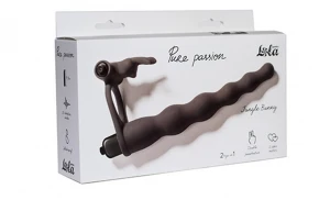 WIBRUJĄCY STRAP ON JUNGLE BUNNY PODWÓJNA PENETRACJA 10 TRYBÓW WIBRACJI