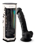 Realistyczne Czarne Dildo Silikonowe Silex-D 9" (23 cm) z technologią SILEXPAN