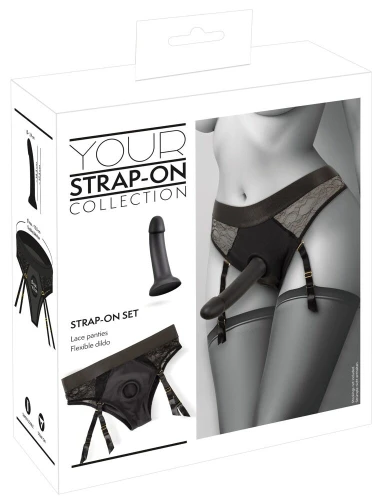 Koronkowe Majtki Strap-On z Dildem i Pas do Pończoch_verp.jpg
