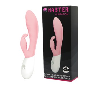 SILIKONOWY WIBRATOR MASTER FLIRTATION 7 DRGAŃ USB