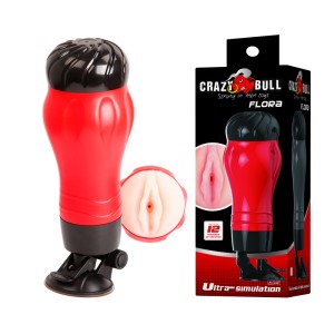 MASTURBATOR W TUBIE CRAZY BULL FLORA 12 WIBRACJI 