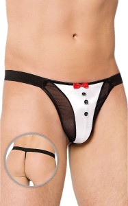 SEKSOWNE STRINGI MĘSKIE Z MUSZKĄ  4433