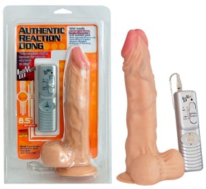 WIBRUJĄCE REALISTYCZNE DILDO AUTHENTIC REACTION