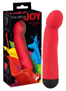 CZERWONY WIBRATOR COLORFUL JOY RIPPLE