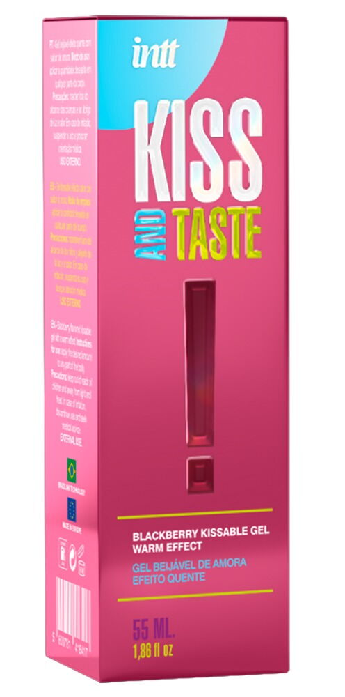 Jadalny Żel Intymny Rozgrzewający Kiss and Taste! – Jeżyna 55 ml