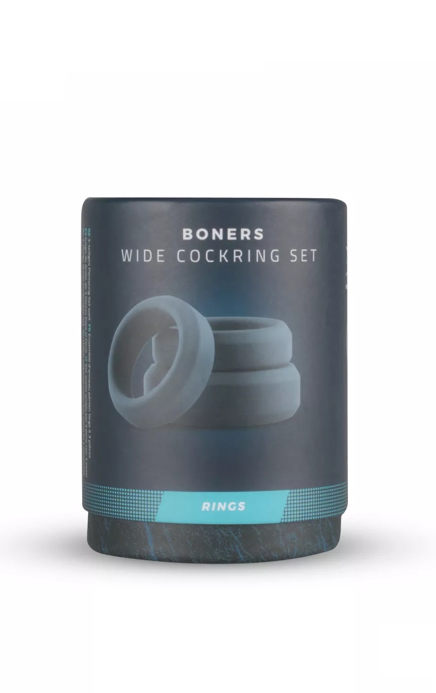 Boners 3 Ring Flat Kit – Zestaw 3 Płaskich Pierścieni na Penisa 