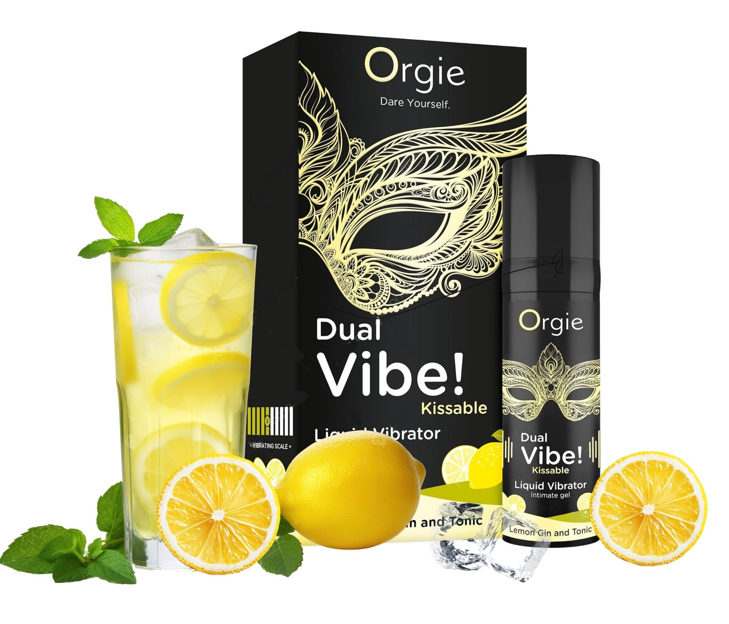 Żel Stymulujący Orgie Dual Vibe Lemon Gin & Tonic