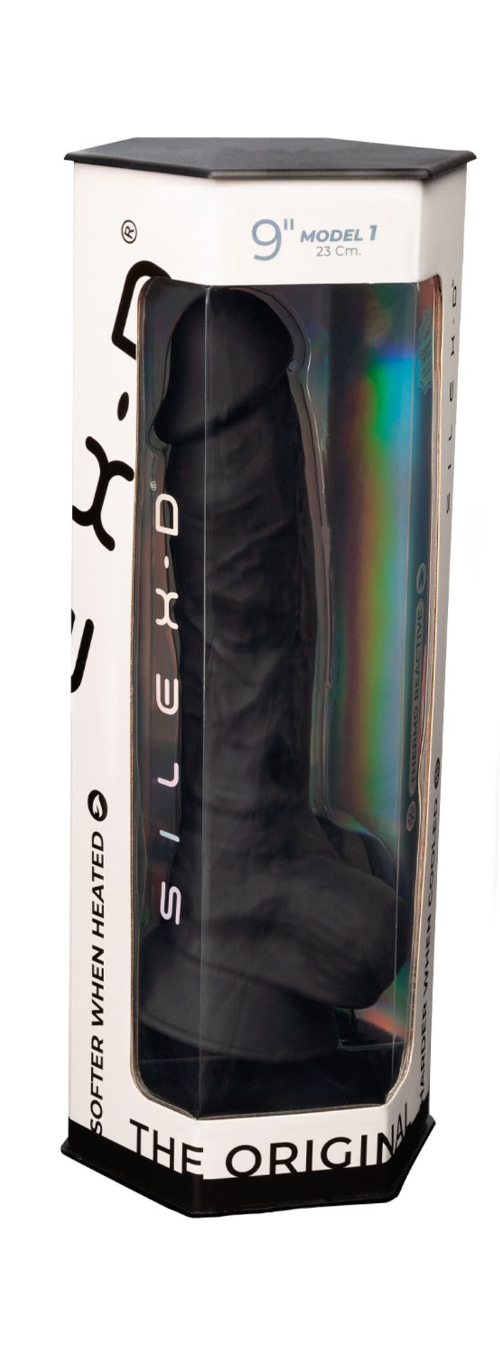 dildo Silexpan czarne 9 cali