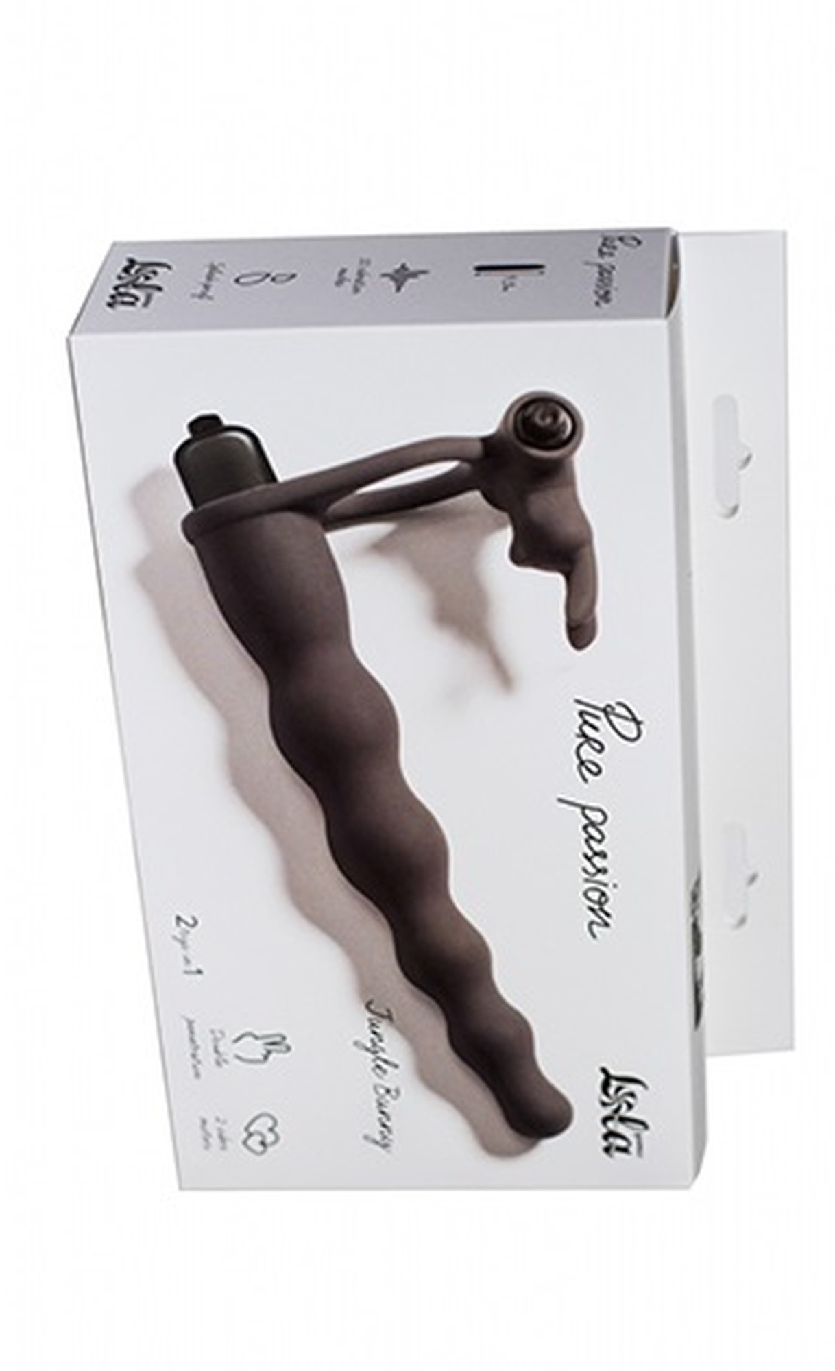 WIBRUJĄCY STRAP ON JUNGLE BUNNY PODWÓJNA PENETRACJA 10 TRYBÓW WIBRACJI