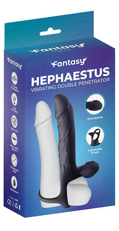 Vibrating dildo for double penetration Hephaestus
