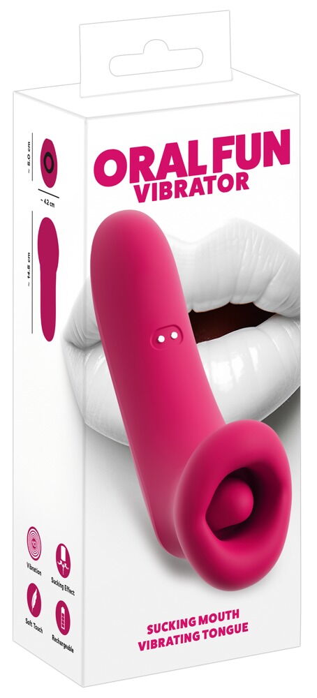 WIBRATOR ORAL FUN SSĄCE USTA I WIBRUJĄCY JĘZYK STYMULACJA ORALNA USB