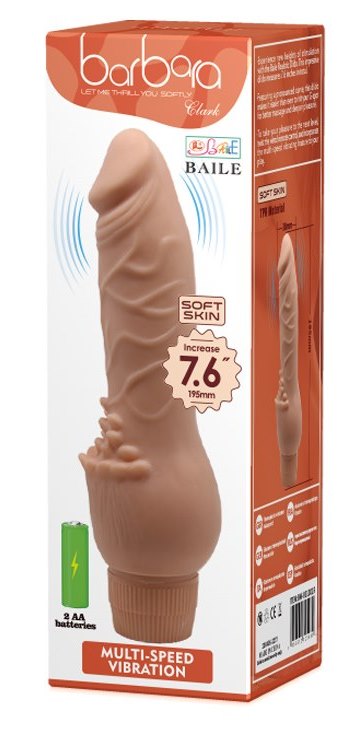 REALISTYCZNY WIBRATOR BARBARA CLARK SOFT SKIN 19,5 CM