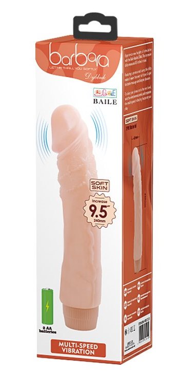 REALISTYCZNY WIBRATOR BARBARA SOFT SKIN 24 CM