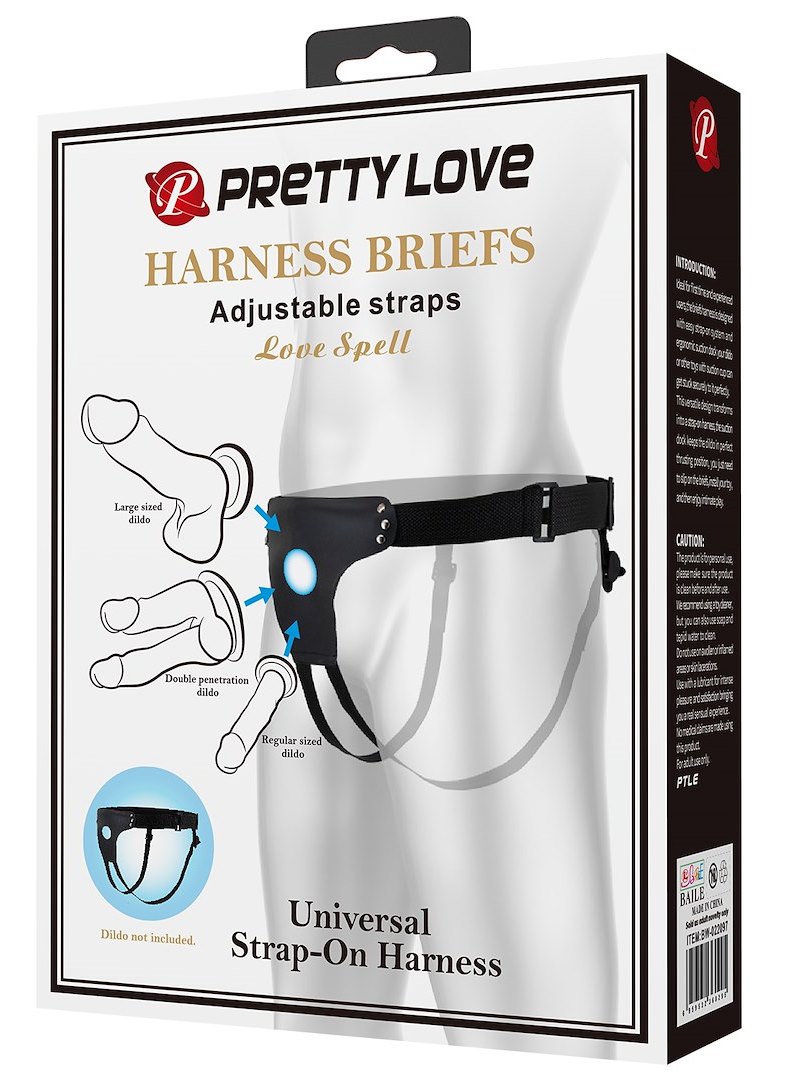 UPRZĄŻ STRAP-ON PRETTY LOVE HARNESS BRIEFS LOVE SPELL