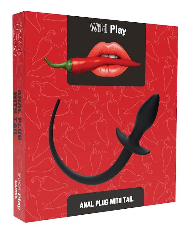 silikonowy korek analny z ogonkiem