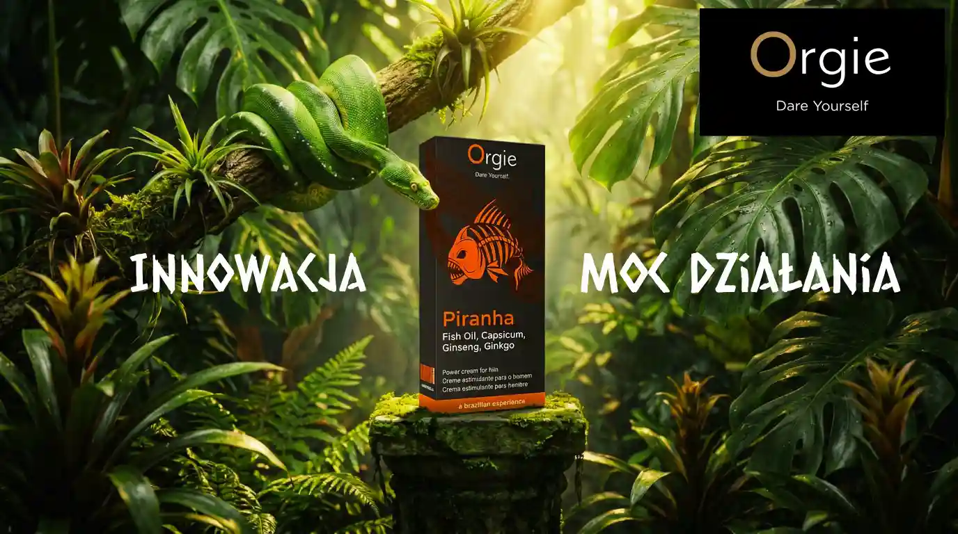 Orgie Piranha Power Cream - Krem Potęgujący Erekcję z Olejem z Piranii